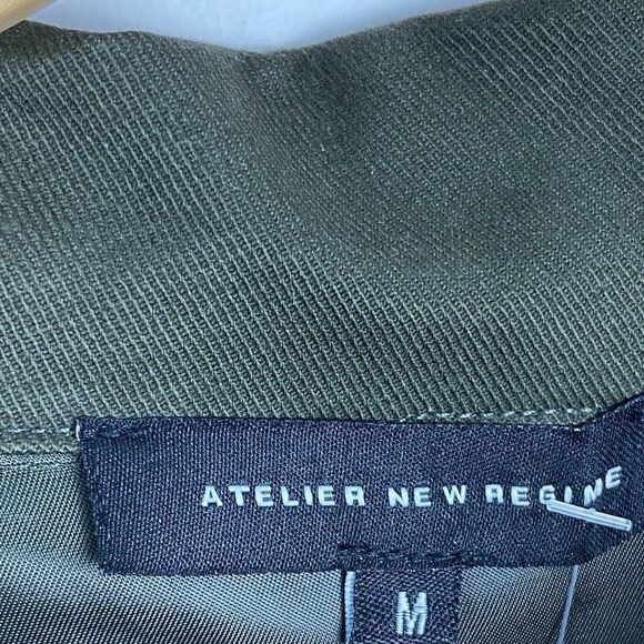 Atelier new Regime Men's Army Green Shirt Jacket US M - Picture 12 of 13